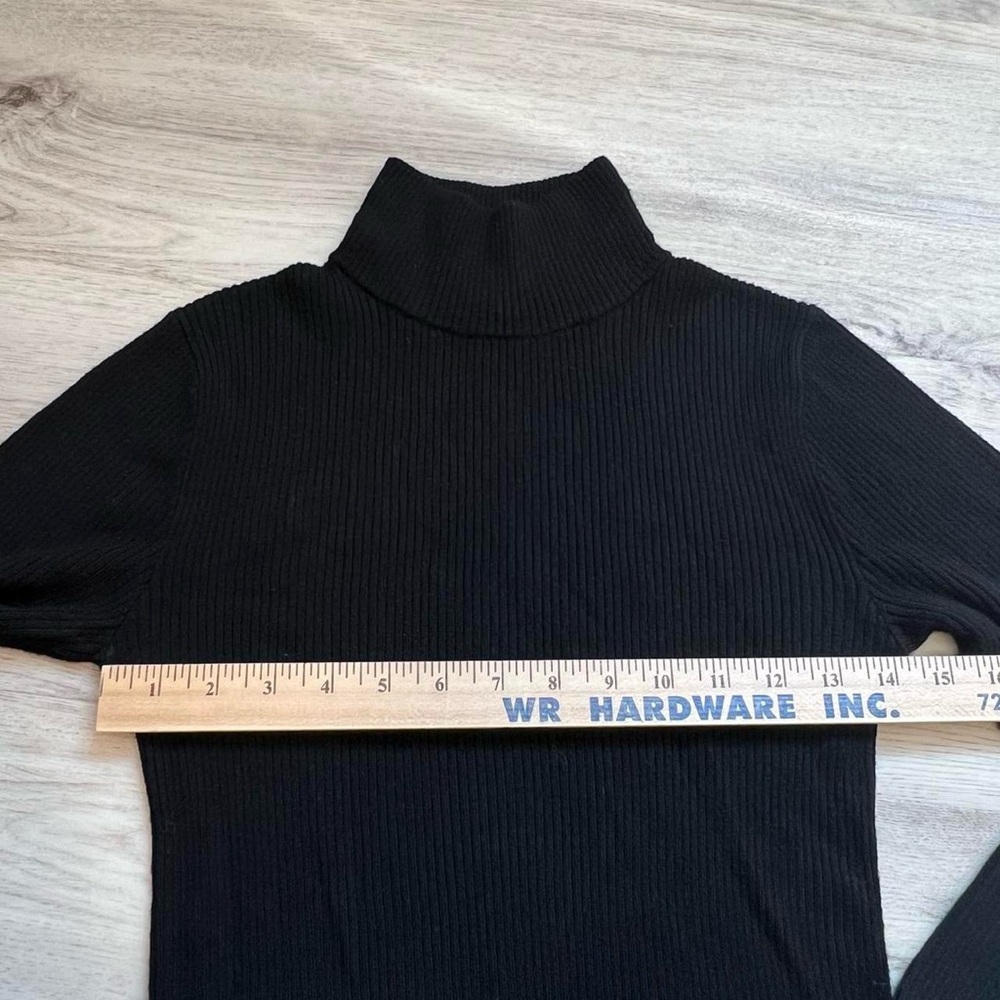 AYR Charcoal Ribbed Turtleneck - Picture 3 of 6